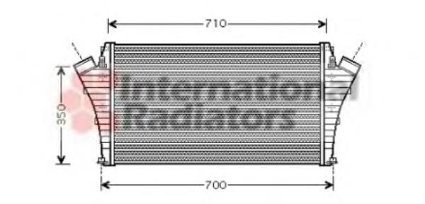 Radiador de intercooler 24418365 General Motors