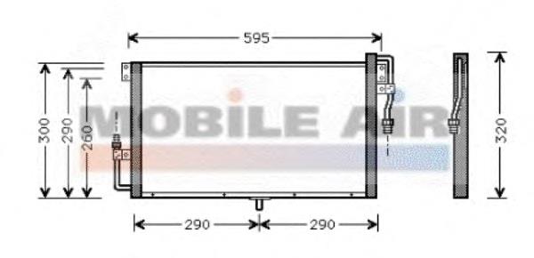  Radiador de aparelho de ar condicionado Opel Frontera A SUV (5SUD2) (1991 - 1998) A