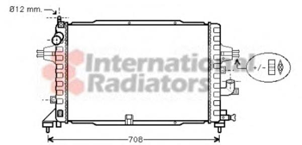 37002364 VAN Wezel Radiador de esfriamento de motor