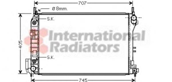 Radiador de esfriamento de motor VAN Wezel 37002341 preço, a partir de 150,16 USD