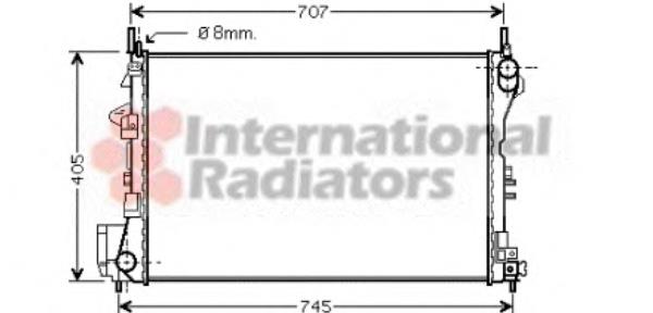 Radiador de esfriamento de motor 1300244 Opel