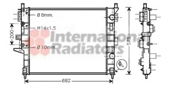 Compre 1635000103 Mercedes Radiador de esfriamento de motor