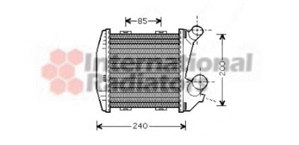 Q0002490V007000000 Mercedes Radiador de intercooler