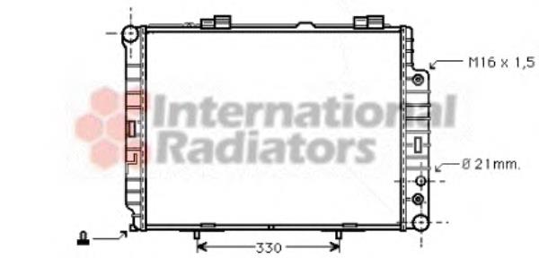 30002283 VAN Wezel Radiador de esfriamento de motor