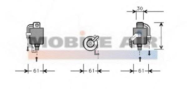 A1688300458 Mercedes Tanque de recepção do secador de aparelho de ar condicionado