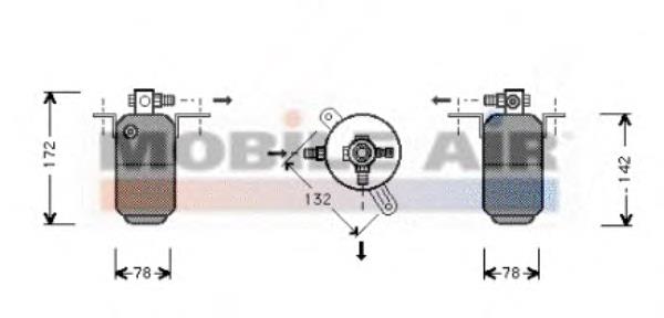 13740078 Frig AIR Tanque de recepção do secador de aparelho de ar condicionado
