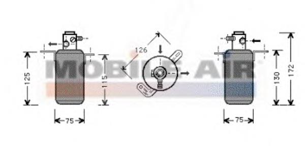 Compre AD152000S Mahle Original Tanque de recepção do secador de aparelho de ar condicionado