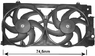 Compre 00001308P4 Peugeot/Citroen Difusor do radiador de esfriamento, montado com motor e roda de aletas