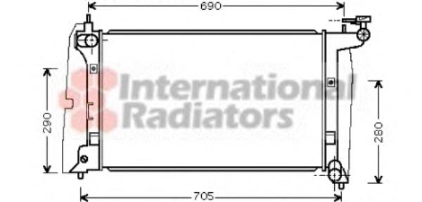 164000D230 Toyota Radiador de esfriamento de motor
