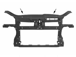Suporte do radiador montado (painel de montagem de fixação das luzes) 95350391 Phira