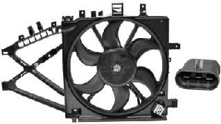 Ventilador elétrico de esfriamento montado (motor + roda de aletas) Opel 1341334 preço, a partir de 85,70 USD