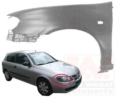 Pára-lama dianteiro direito para Nissan Almera II N16