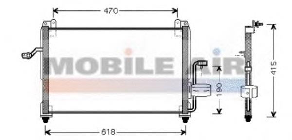 Compre 96262800 General Motors Radiador de aparelho de ar condicionado
