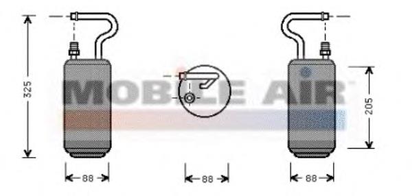 9166041 Volvo Tanque de recepção do secador de aparelho de ar condicionado