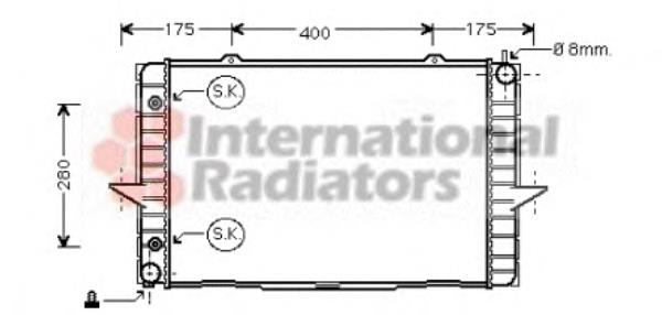 Radiador de esfriamento de motor 8603767 Volvo
