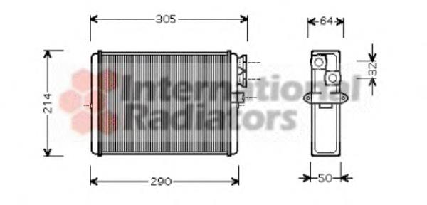 Radiador de forno (de aquecedor) LRH1056 Luzar