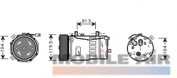 Compre 811046050 Lizarte Compressor de aparelho de ar condicionado