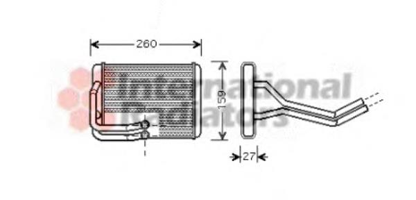 Radiador de forno (de aquecedor) NRF 54404