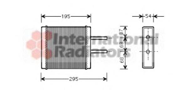 0K9A261A10 Hyundai/Kia Radiador de forno (de aquecedor)
