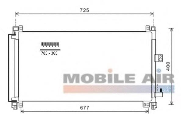 Compre 9688473680 Peugeot/Citroen Radiador de aparelho de ar condicionado