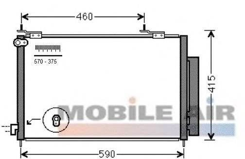 Radiador de aparelho de ar condicionado CCSHD023 NTY