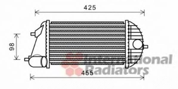 Radiador de intercooler 327002N Dasis