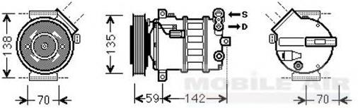 Compressor de aparelho de ar condicionado Lucas ACP812 preço, a partir de 447,04 USD