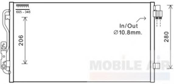 Radiador de aparelho de ar condicionado Polcar 20C1K8C1 preço, a partir de 121,09 USD