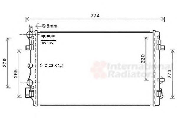 Radiador de esfriamento de motor VAG 6R0121253R preço, a partir de 77,81 USD