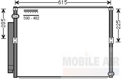 Compre 8846135160 Toyota Radiador de aparelho de ar condicionado