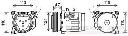 Compressor de aparelho de ar condicionado VAN Wezel 0800K036 preço, a partir de 337,39 USD