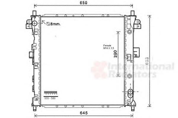 Radiador de esfriamento de motor Ssang Yong 2131009250 preço, a partir de 175,36 USD