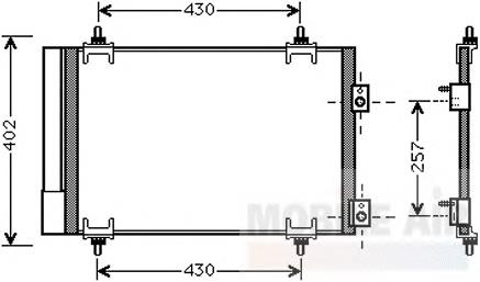 Compre 30C10020 Eaclima Radiador de aparelho de ar condicionado