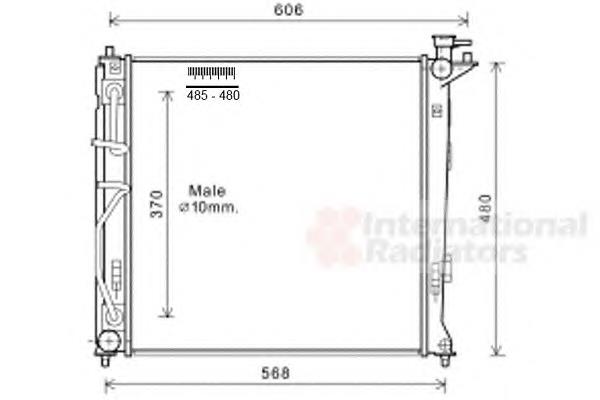 Radiador de esfriamento de motor Doowon R302733100 preço, a partir de 121,96 USD