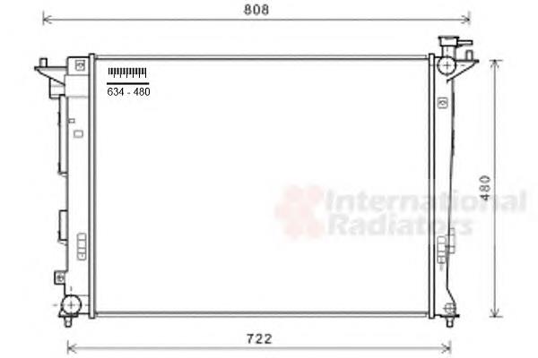 Radiador de esfriamento de motor NPS K156A38