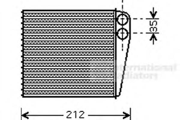Radiador de forno (de aquecedor) Nissan/Infiniti 27140AX70B