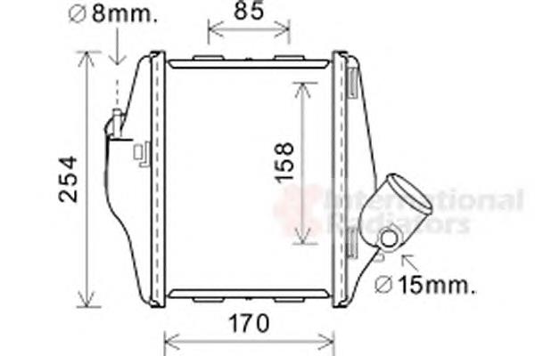 Radiador de intercooler A4515010401 Mercedes