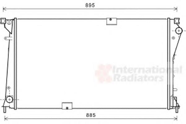 Radiador de esfriamento de motor VAN Wezel 43002490 preço, a partir de 161,83 USD