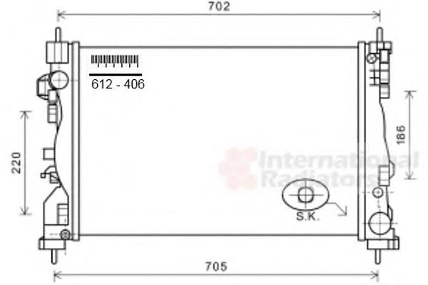 60064 Nissens Radiador de esfriamento de motor