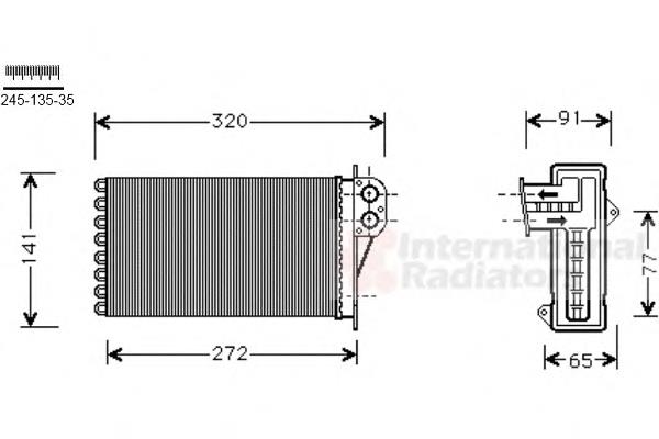 Radiador de forno (de aquecedor) Peugeot/Citroen 00006448Q2 preço, a partir de 49,10 USD