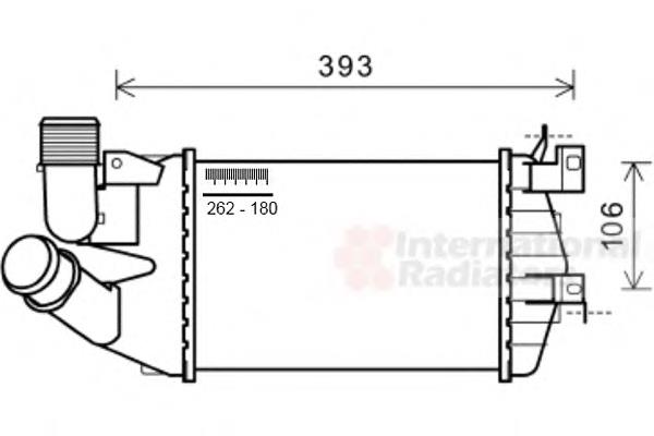 6302083 Opel Radiador de intercooler