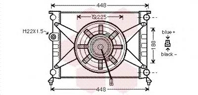Radiador de esfriamento de motor 50004 NRF