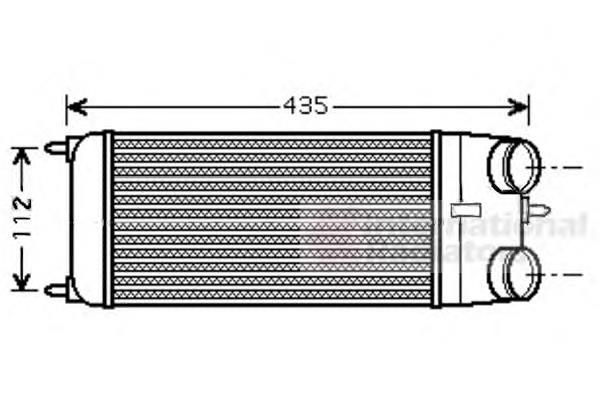 Radiador de intercooler E256091 Peugeot/Citroen