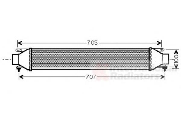 Radiador de intercooler Kamoka 7750035