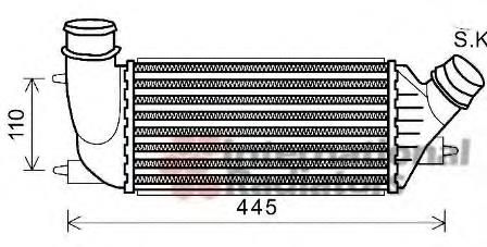 Compre 1440010980 Peugeot/Citroen Radiador de intercooler