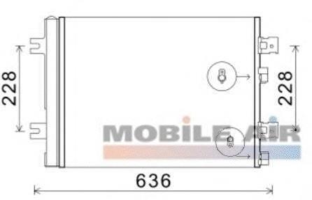 Compre 8200741257 Nissan/Infiniti Radiador de aparelho de ar condicionado