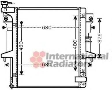 Radiador de esfriamento de motor Mitsubishi MN135119