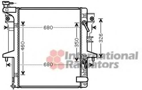 Radiador de esfriamento de motor Mitsubishi 1350A479