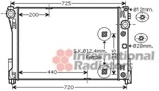 Compre A2045000603 Mercedes Radiador de esfriamento de motor