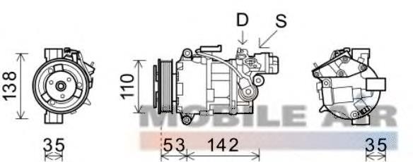 Compressor de aparelho de ar condicionado BMW 64509128940 preço, a partir de 168,84 USD